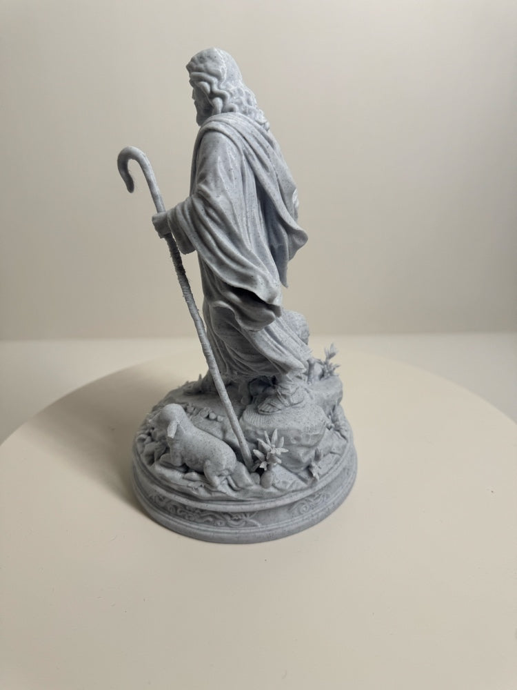 The Good Shepherd Jesus Christ Statue - Sacred Tabletop Art | Apex3DLabs