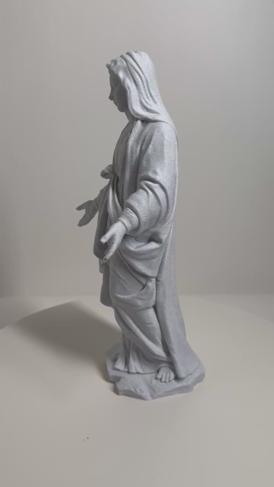 Our Lady of Grace Virgin Mary Statue - Classical Sacred Art 3D Printed by Apex3DLabs
